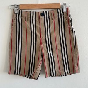 Classic Burberry boys shorts.